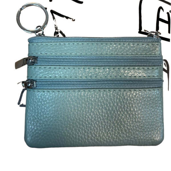 001A Three Zip Small Money Pouch