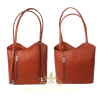 F219 Single Tone Ostrich Shoulder Bag/Backpack