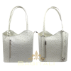 F219 Single Tone Ostrich Shoulder Bag/Backpack