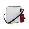 V1552T Two Tone Small Leather Crossbody Bag
