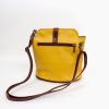 V121 Genuine Leather Crossbody Bag with front Buckle Closure