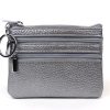 001A Three Zip Small Money Pouch