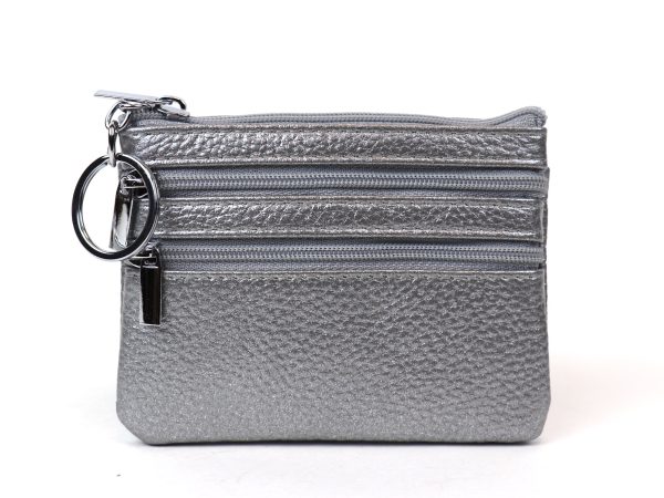 001A Three Zip Small Money Pouch