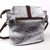 V121 Genuine Leather Crossbody Bag with front Buckle Closure