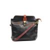 V121 Genuine Leather Crossbody Bag with front Buckle Closure