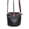 V121 Genuine Leather Crossbody Bag with front Buckle Closure