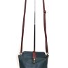 V121 Genuine Leather Crossbody Bag with front Buckle Closure