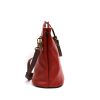 V121 Genuine Leather Crossbody Bag with front Buckle Closure