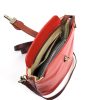V121 Genuine Leather Crossbody Bag with front Buckle Closure