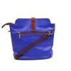 V121 Genuine Leather Crossbody Bag with front Buckle Closure