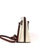 V1552T Two Tone Small Leather Crossbody Bag