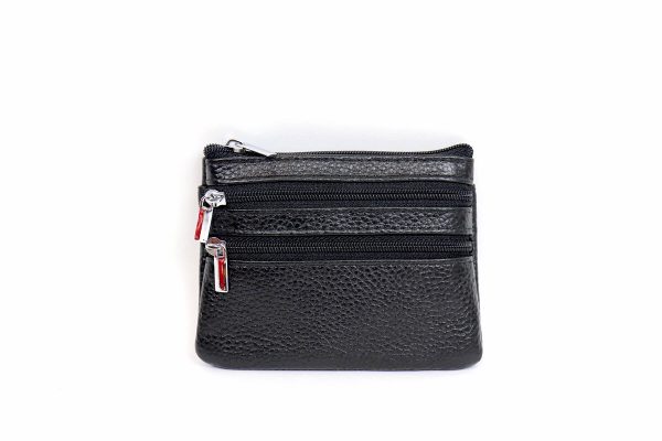 001A Three Zip Small Money Pouch