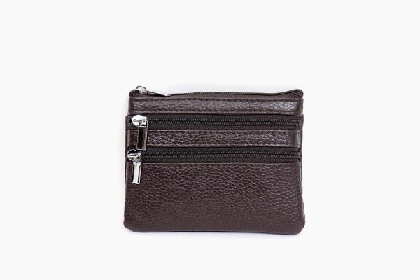 001A Three Zip Small Money Pouch