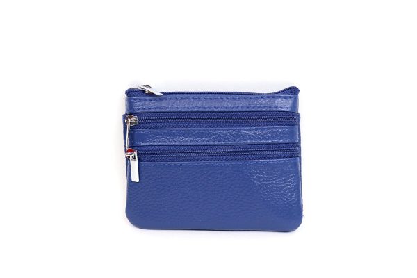 001A Three Zip Small Money Pouch