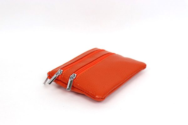 001A Three Zip Small Money Pouch