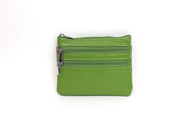 001A Three Zip Small Money Pouch