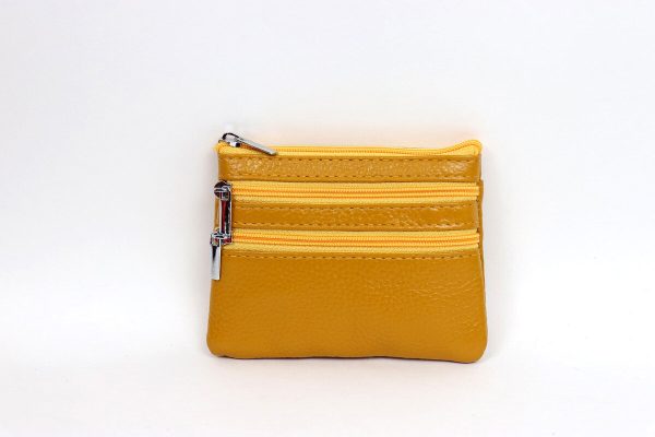 001A Three Zip Small Money Pouch