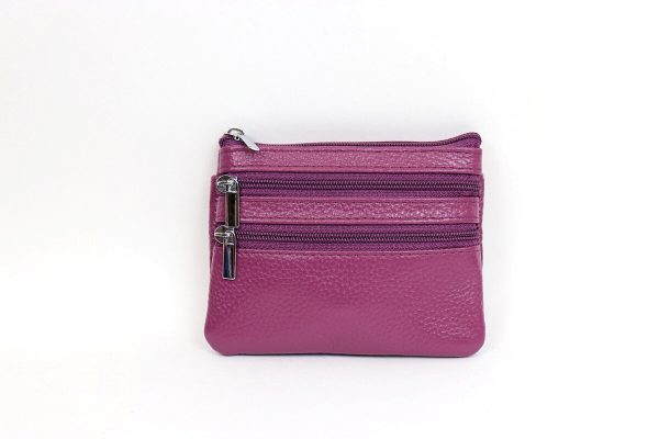 001A Three Zip Small Money Pouch