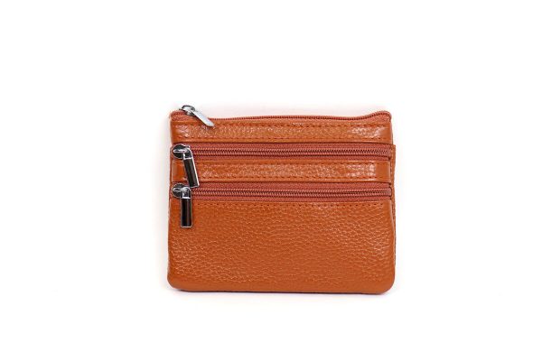 001A Three Zip Small Money Pouch