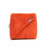 V155S Suede Crossbody Bag Small