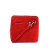 V155S Suede Crossbody Bag Small
