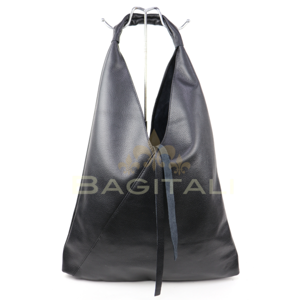 M589G Large Leather Hobo Bag