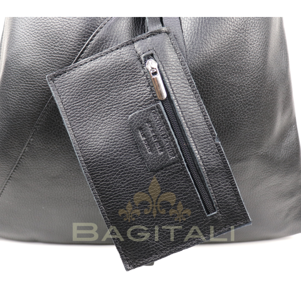 M589G Large Leather Hobo Bag