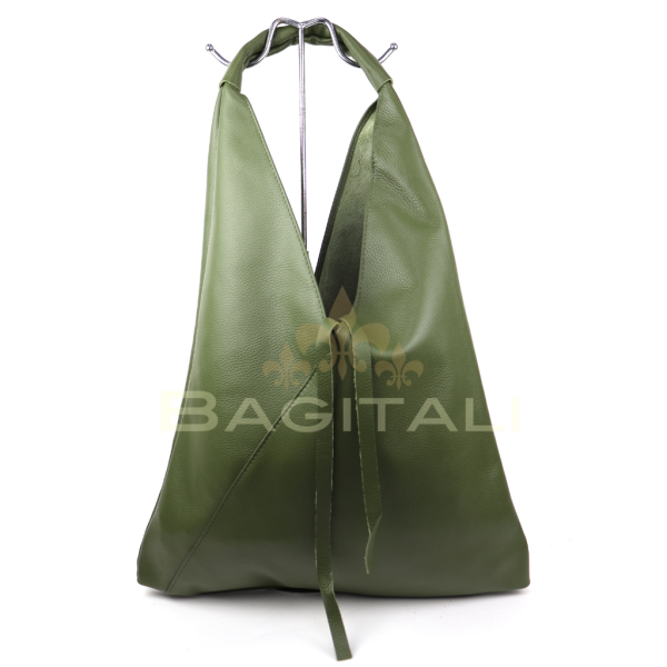 M589G Large Leather Hobo Bag