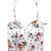 Convertible Floral Leather Bag F219