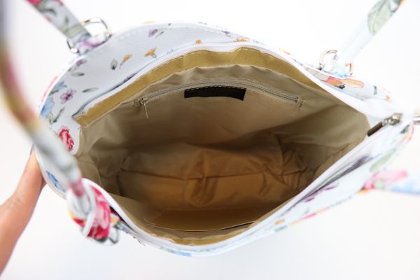 Convertible Floral Leather Bag F219