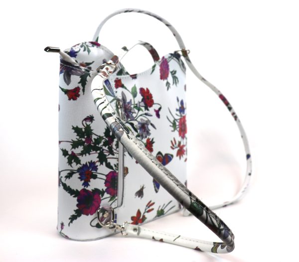 Convertible Floral Leather Bag F219