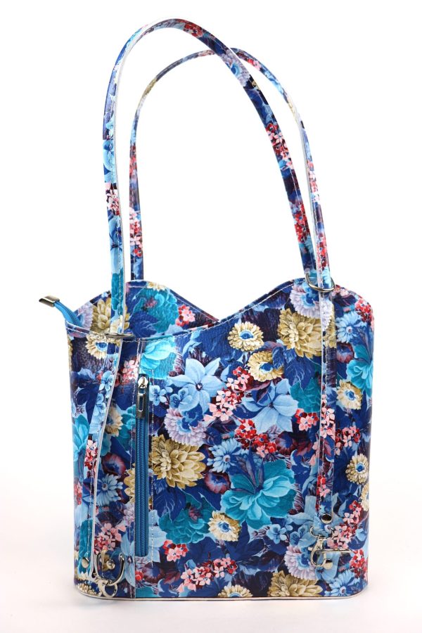 Convertible Floral Leather Bag F219
