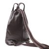 F264 Single Tone Leather Backpack Large