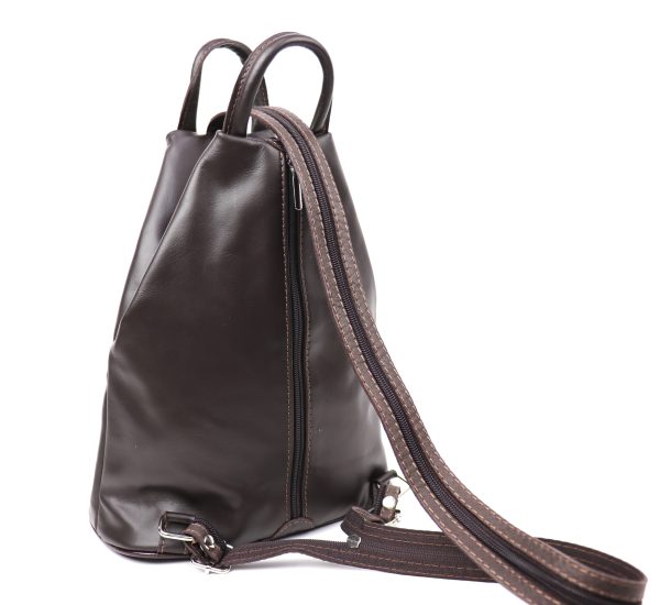 F264 Single Tone Leather Backpack Large