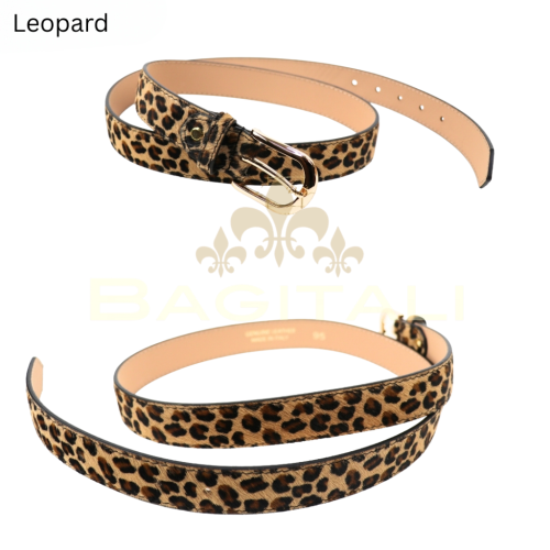 Leather Animal Fur Belts