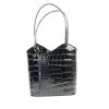 Mock Croc Patent Leather Bag F219