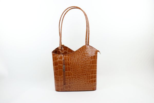 Mock Croc Patent Leather Bag F219