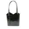Mock Croc Patent Leather Bag F219