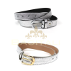 Metallic Leather Belts