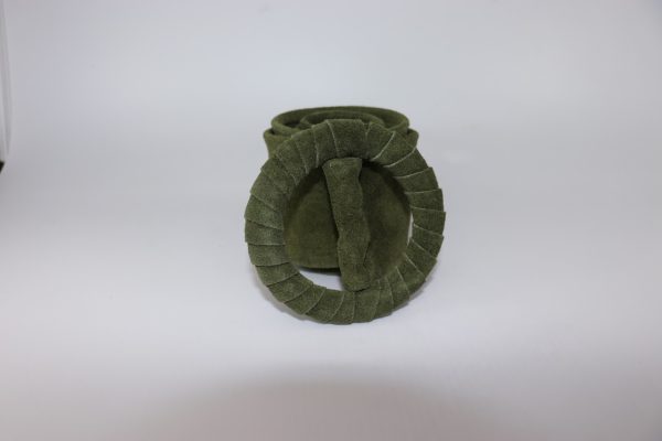 Suede circle belt