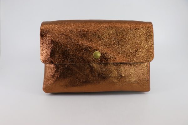 Metallic Leather Bag V338