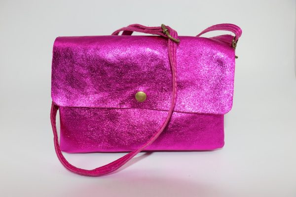 Metallic Leather Bag V338