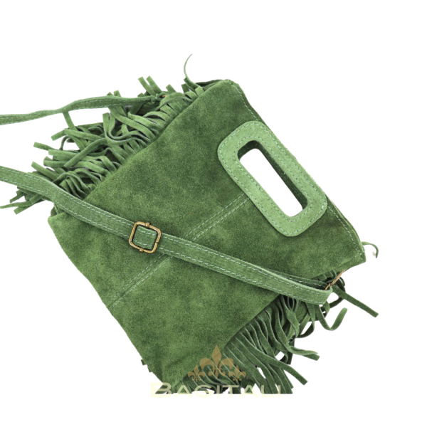 V344 The Boho Fringe Suede Shoulder/Crossbody Bag