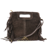 V344 The Boho Fringe Suede Shoulder/Crossbody Bag