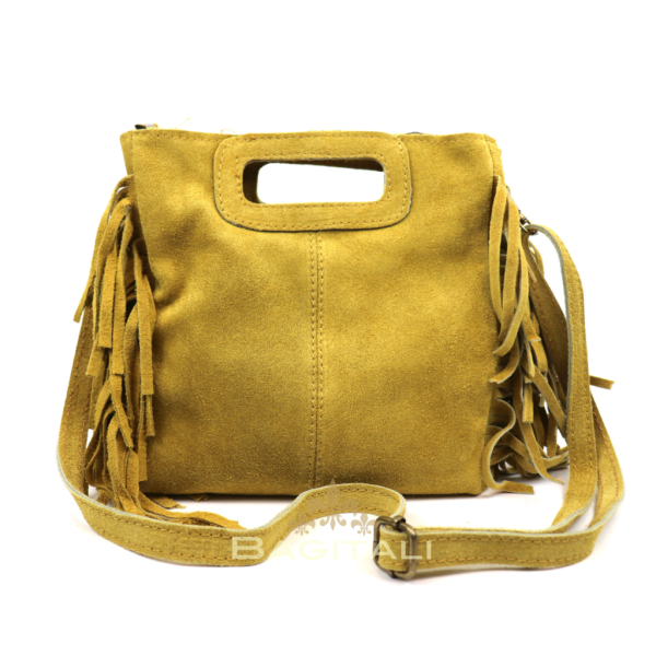 V344 The Boho Fringe Suede Shoulder/Crossbody Bag