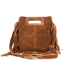 V344 The Boho Fringe Suede Shoulder/Crossbody Bag