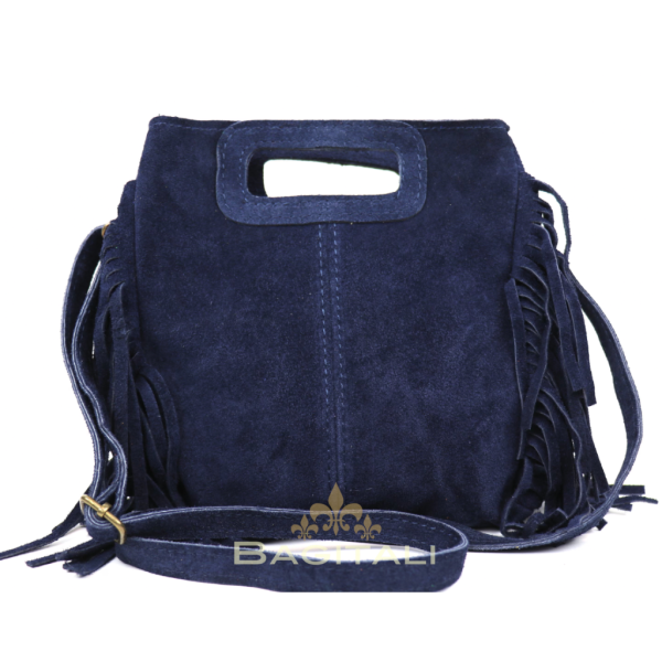 V344 The Boho Fringe Suede Shoulder/Crossbody Bag