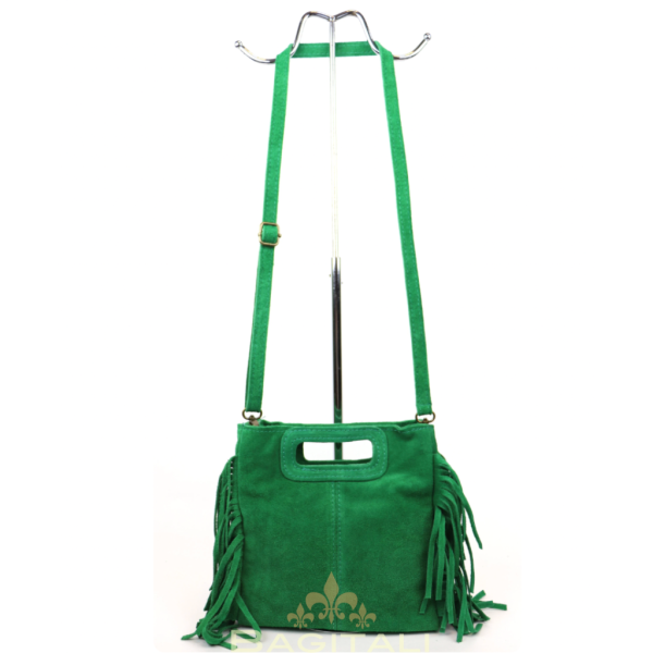 V344 The Boho Fringe Suede Shoulder/Crossbody Bag