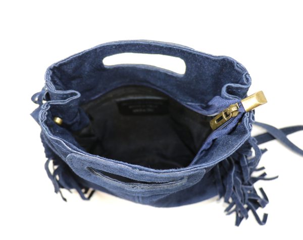 V344 The Boho Fringe Suede Shoulder/Crossbody Bag