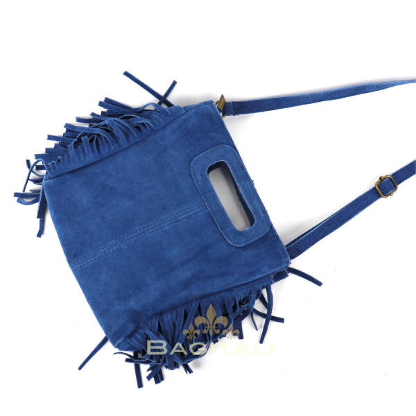 V344 The Boho Fringe Suede Shoulder/Crossbody Bag